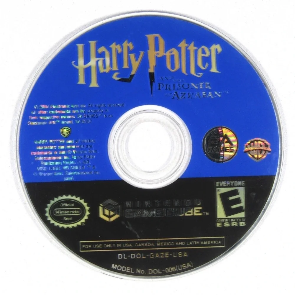 Harry Potter and the Prisoner of Azkaban Nintendo GameCube Disc Only DOL-006 USA